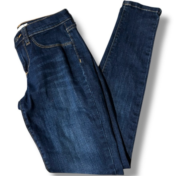 Banana Republic Dark Blue Low Waisted Straight Leg Skinny Jeans - Picture 11 of 12